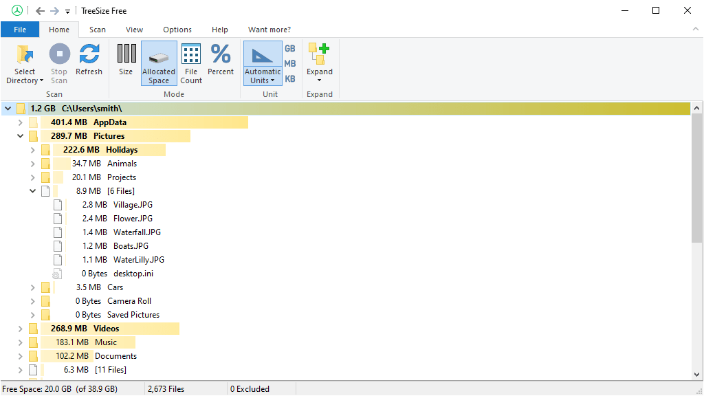 TÉLÉCHARGER TREESIZE FREE