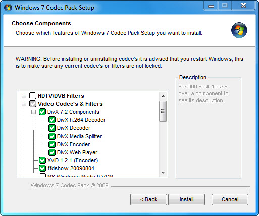 TÉLÉCHARGER SLD CODEC PACK WINDOWS 7