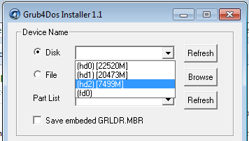 TÉLÉCHARGER GRUB4DOS 0.4.4